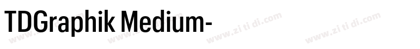 TDGraphik Medium字体转换